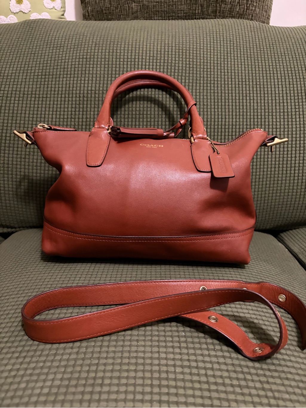 Coach Legacy Molly Satchel In Cognac